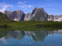 Österreich - Memminger Hütte Tour - Unterer Seewisee mit Frei Spitze, Rote Platte und Rot Spitze